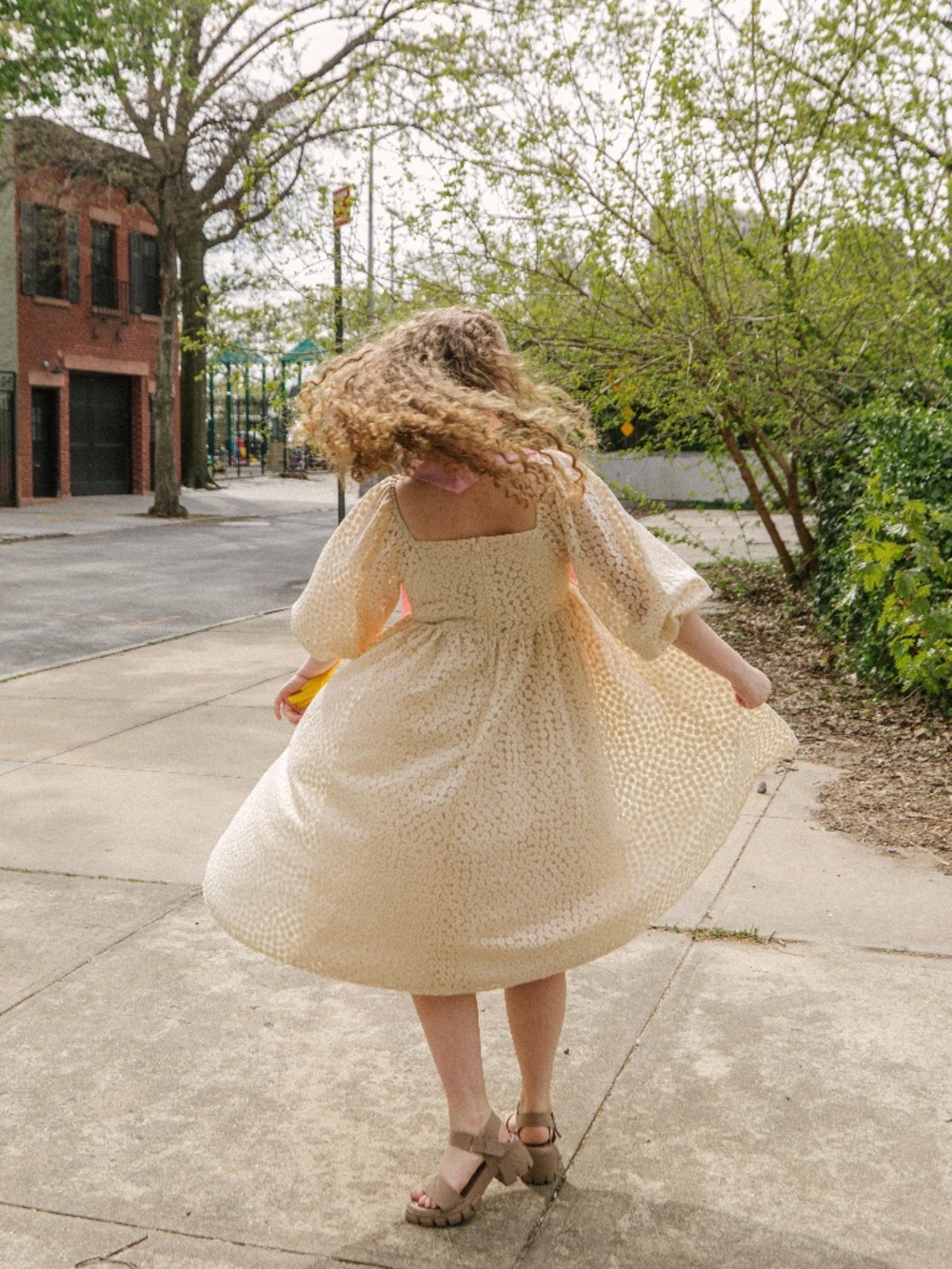 Storia Crochet Lace Midi Dress